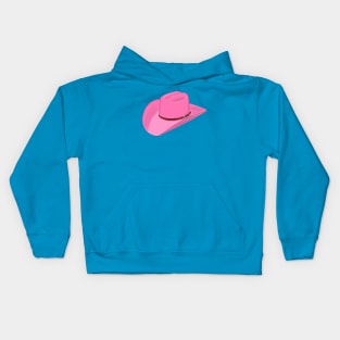 Pink Cowgirl Hat Kids Hoodie